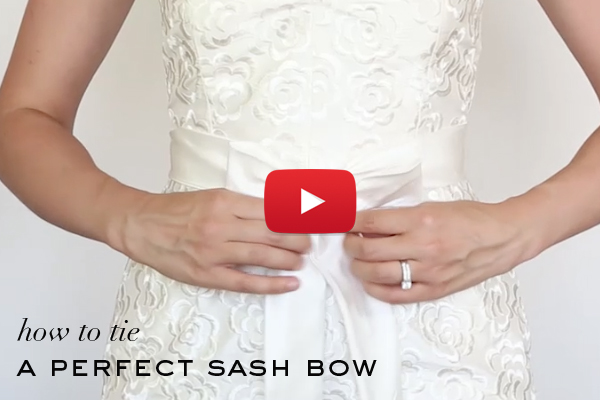 How to tie a perfect sash bow Percy Handmade videos