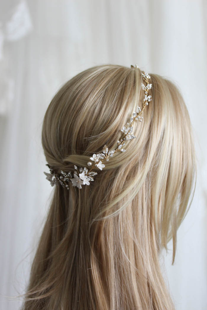 For the love of mixed metals | Boho bridal headpiece - TANIA MARAS ...