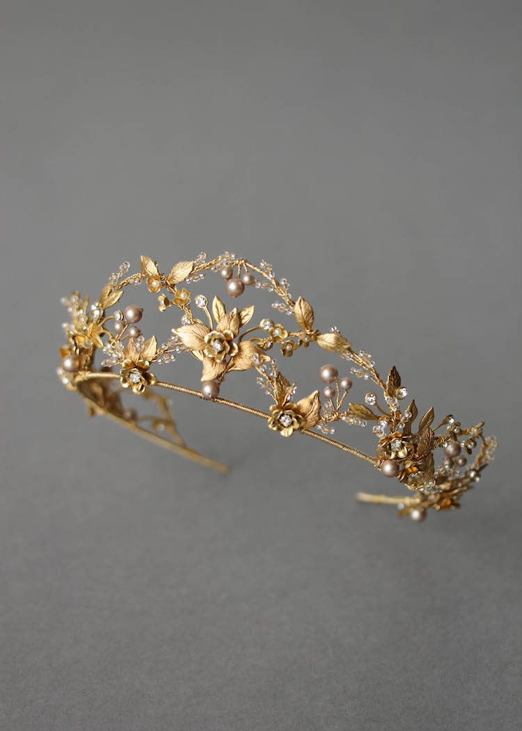 Bespoke For Alexandragold Wedding Crown With Powder Pearls 2 Tania