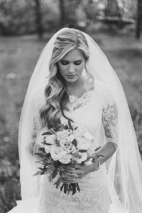 Pictures Of Bridal Hairstyles With Veils