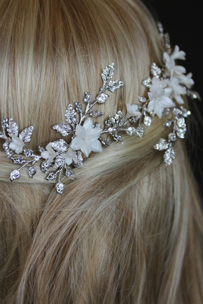 Enchanted Evening | A bespoke floral bridal headpiece for Nadine ...