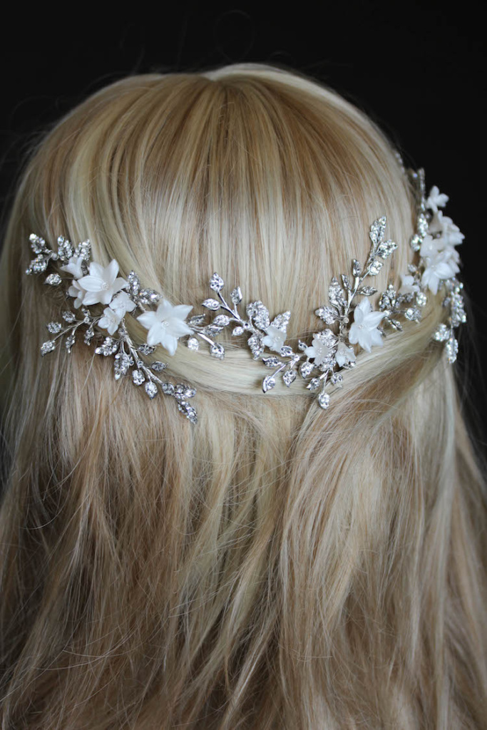 Enchanted Evening | A bespoke floral bridal headpiece for Nadine ...