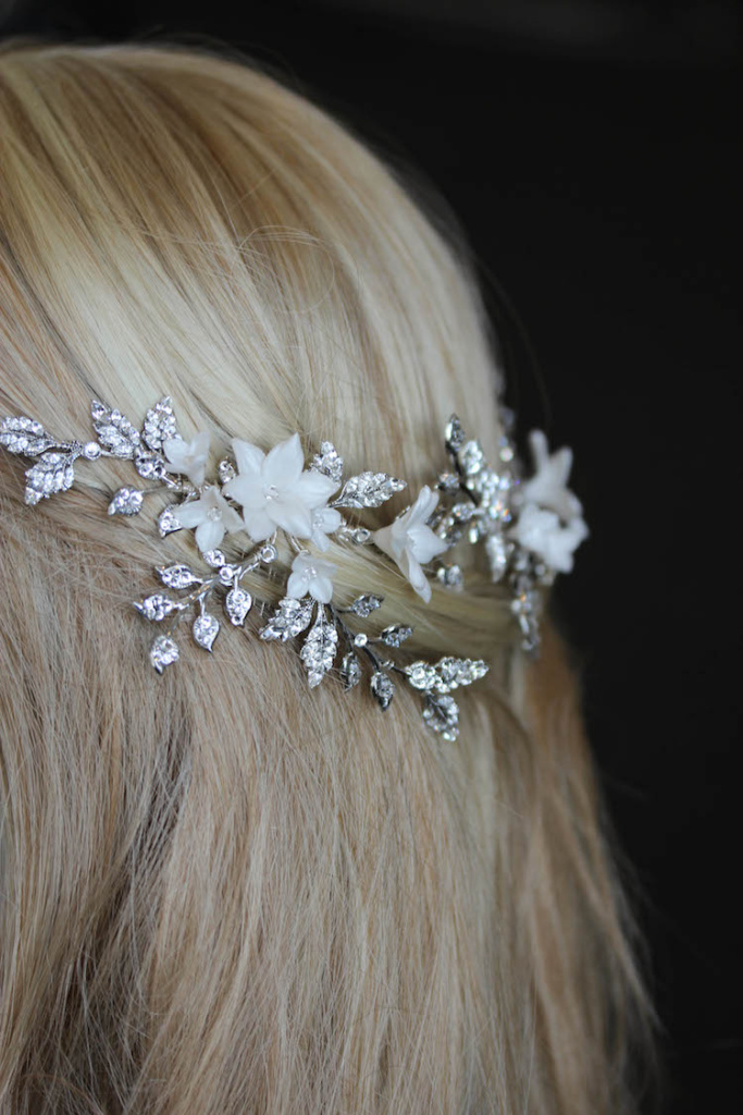 Enchanted Evening | A bespoke floral bridal headpiece for Nadine ...