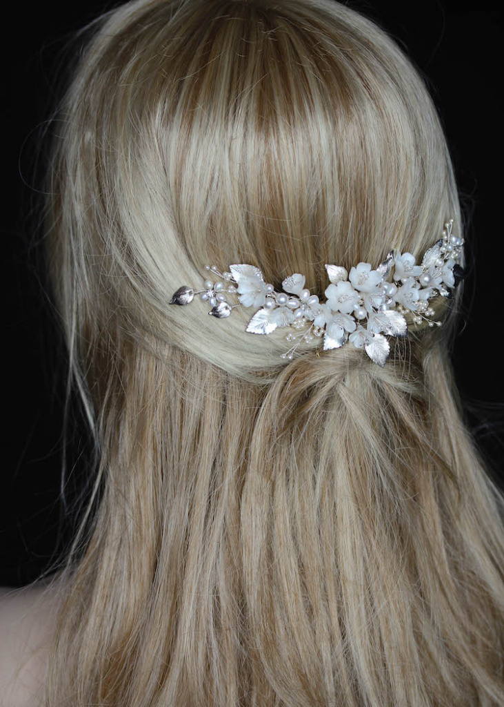 HARLOW | Floral bridal headpiece - TANIA MARAS BRIDAL