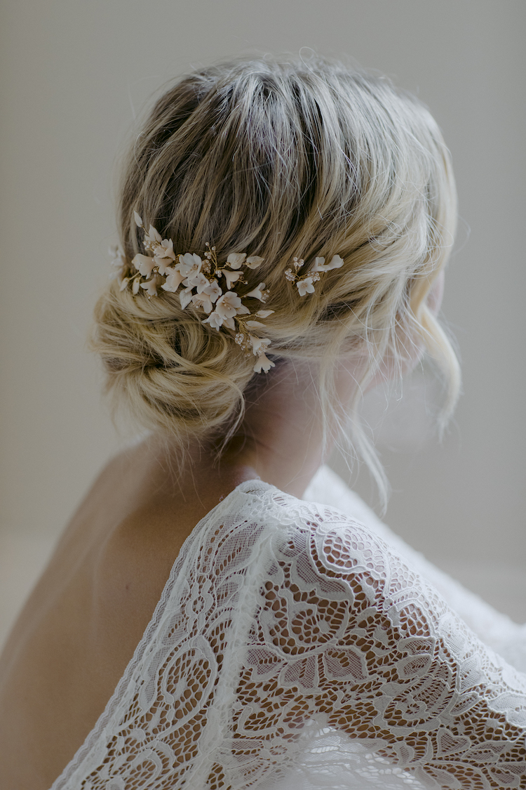 bridal floral hair pieces