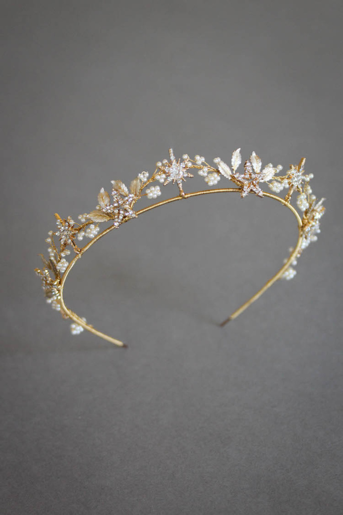 Starry Night | A crystal wedding crown with stars - TANIA MARAS ...
