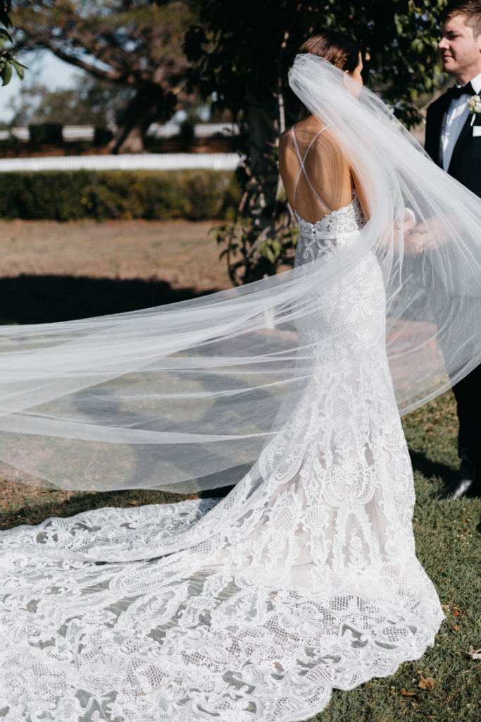 AMORA | Bridal veil with blusher - TANIA MARAS BRIDAL