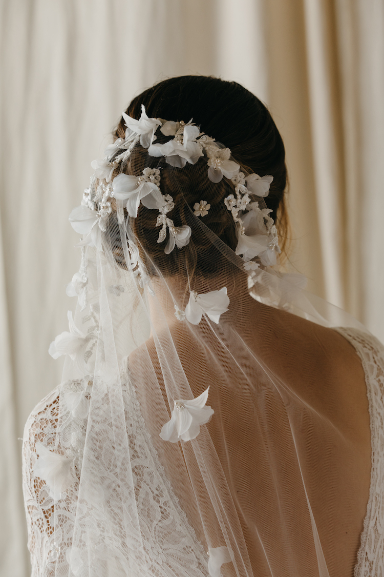 CATALINA | floral wedding veil - TANIA MARAS BRIDAL