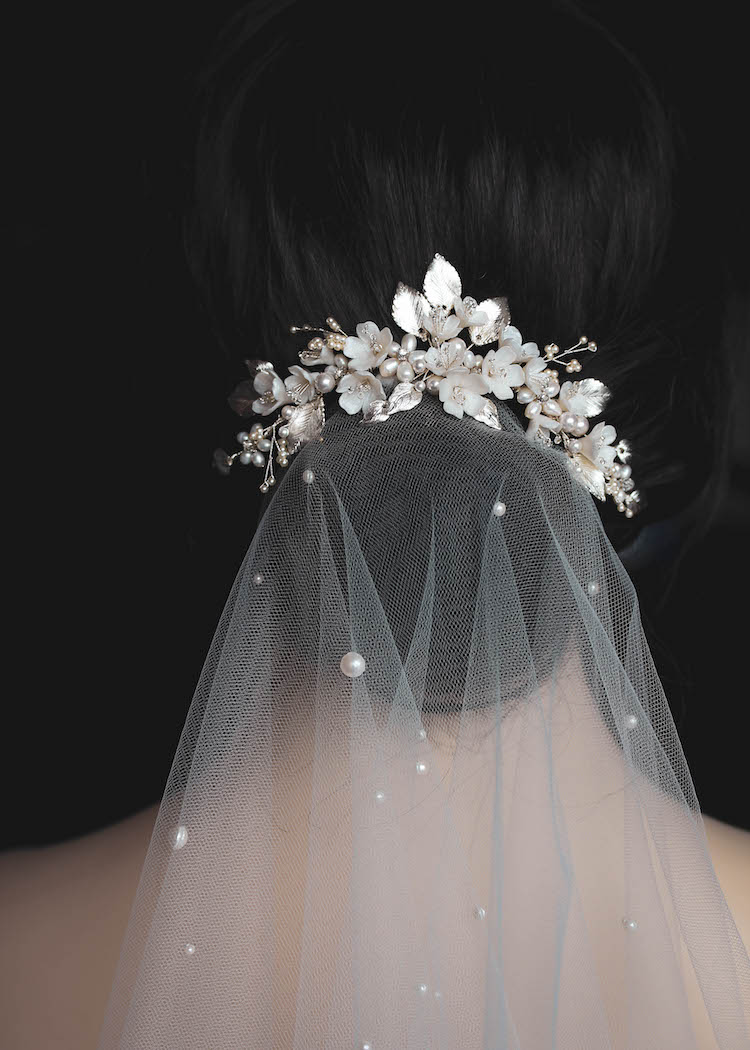 HARLOW | Floral bridal headpiece