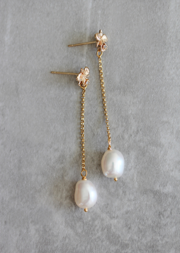 Bella Pearl Drop Earrings 4