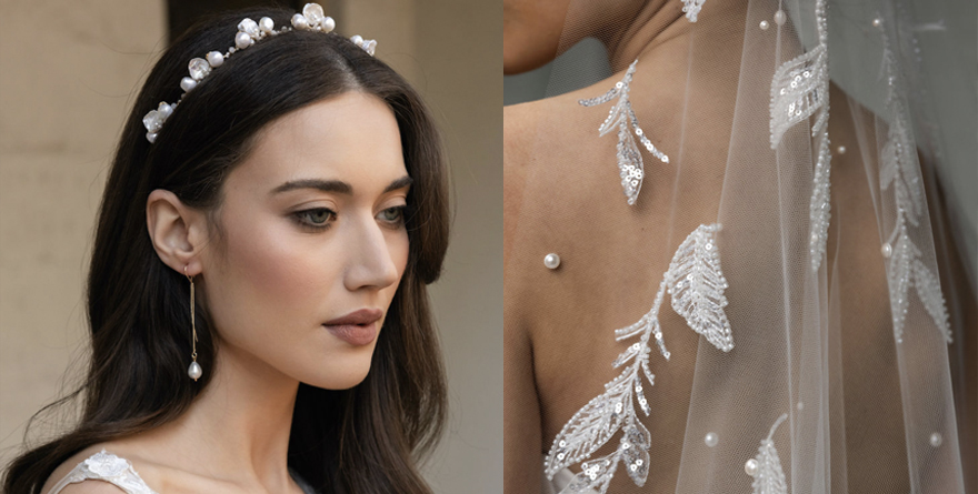 Elegant Bridal Hair Accessories, Timeless Pearl Bridal Hair Piece