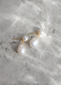 Ella Pearl Bridal Earrings 1