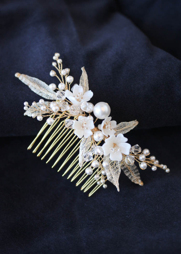 Alessia Bridal Hair Comb In Gold 1.jpg