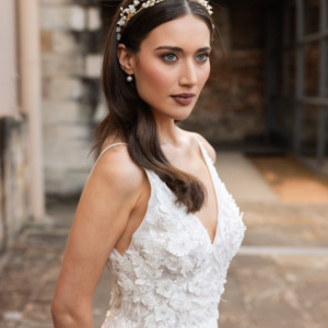 BELLFLOWER Lily of the Valley bridal crown 2