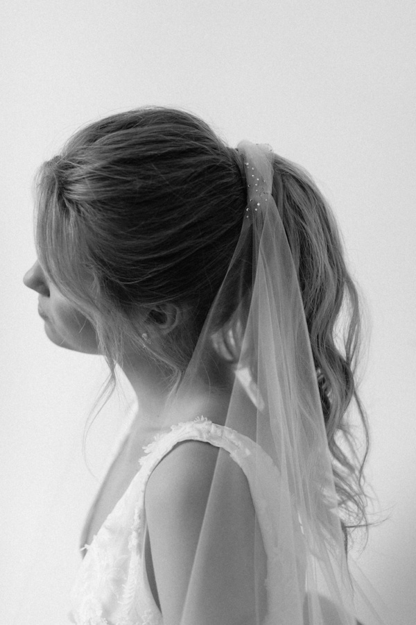 Bordeaux Fingertip Wedding Veil For Ponytail 11.jpg