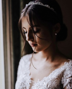 Bride Aleksandra Wears Moss Tiara 3.jpg