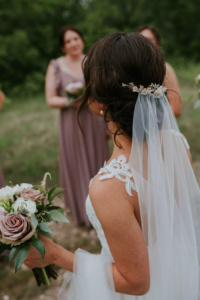 Bride Jasmine Wears The Verse Headpiece In Gold 1.jpg