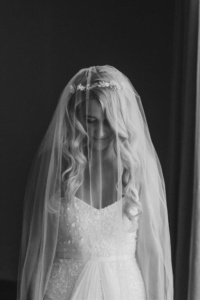 Bride Nicole Wearing The Gabriel Floral Crown In Silver 1.jpg