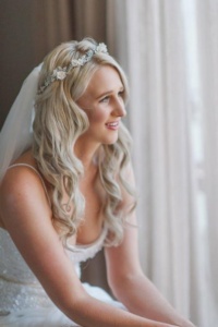 Bride Nicole Wearing The Gabriel Floral Crown In Silver 3.jpg