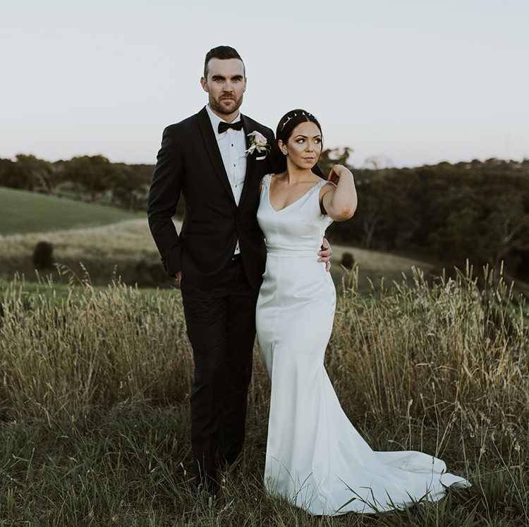 Bride Samantha Wearing Henri Beaded Wedding Crown 3.jpg