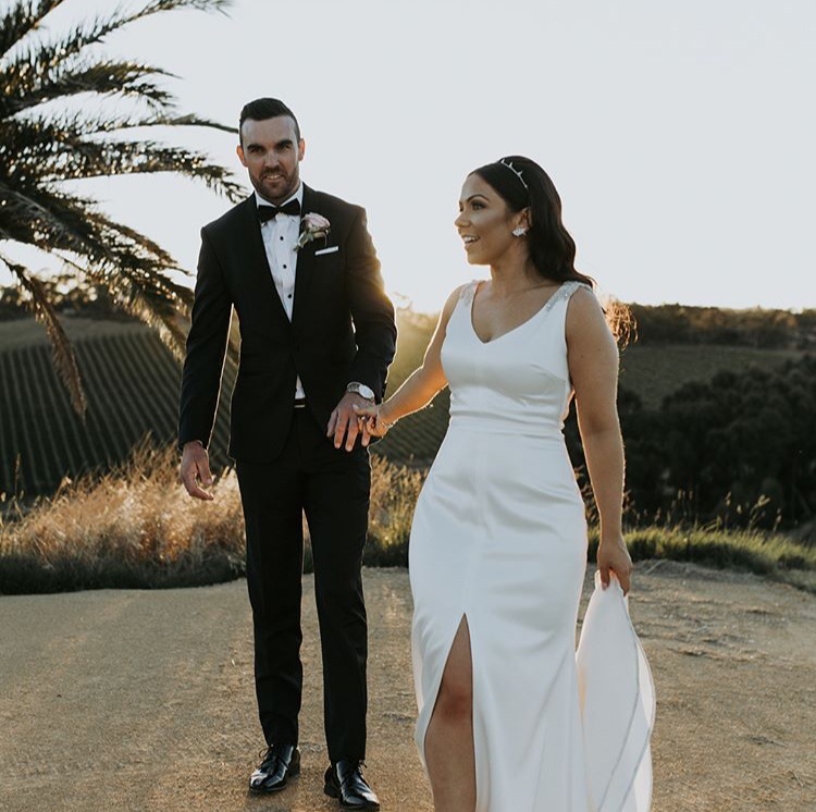 Bride Samantha Wearing Henri Beaded Wedding Crown 4.jpg