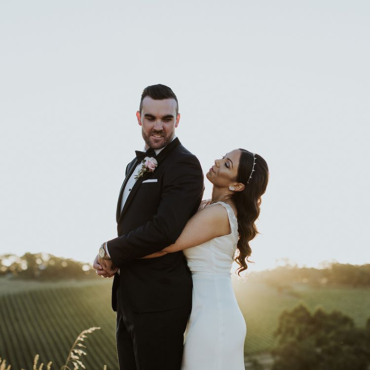 Bride Samantha Wearing Henri Beaded Wedding Crown 6.jpg