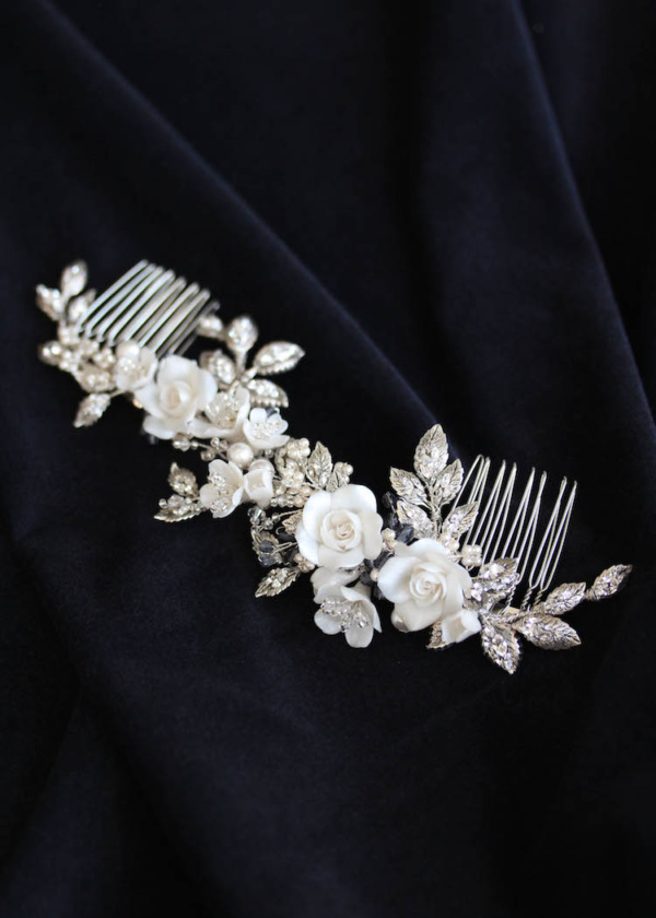 Fontaine Silver Floral Bridal Headpiece 11.jpg