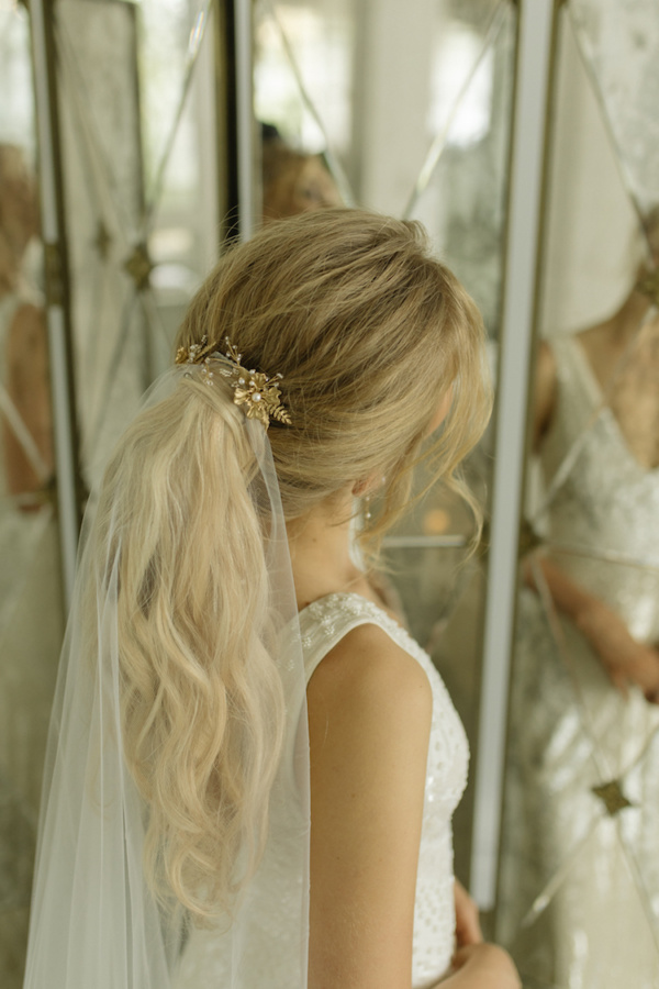 Gemini Gold Floral Hair Piece