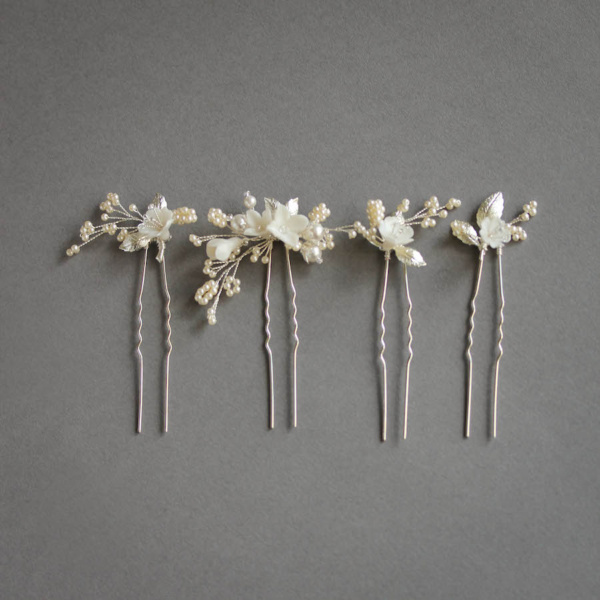 Meadow Hair Pins In Silver 3.jpg