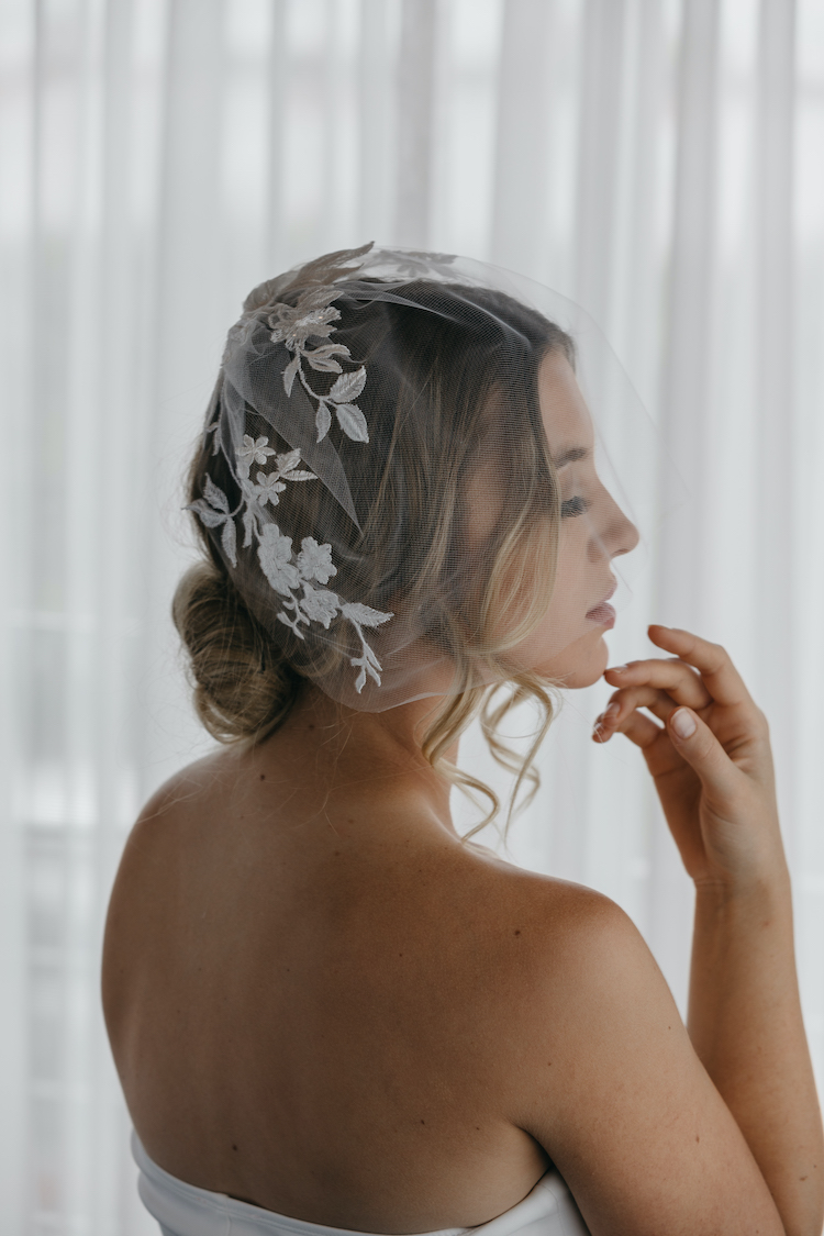 NOUVEAU | birdcage veil | TANIA MARAS BRIDAL