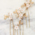 Gold/Blush Flowers/Ivory Pearls