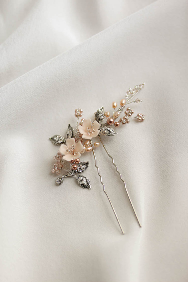 Tearose Blush Wedding Hair Pin 3.jpg