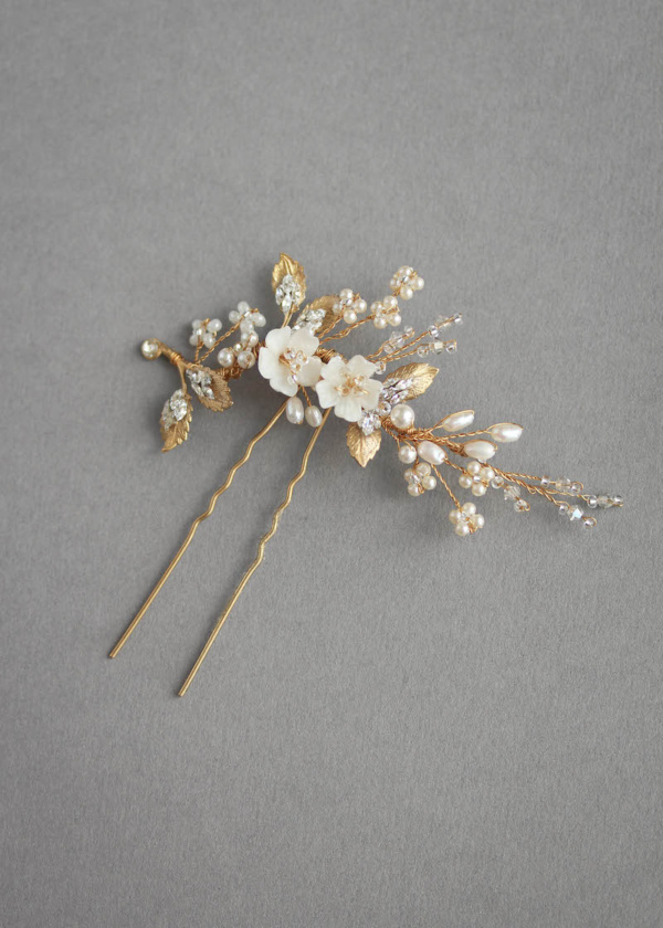 Tearose Gold And Ivory Hair Pin.jpg