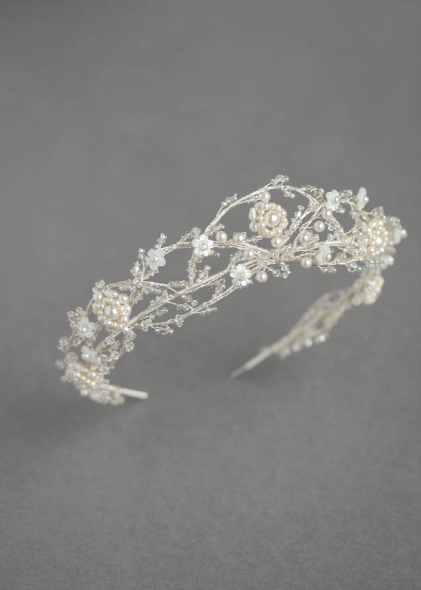 Tempest Crystal And Pearl Crown In Silver .jpg