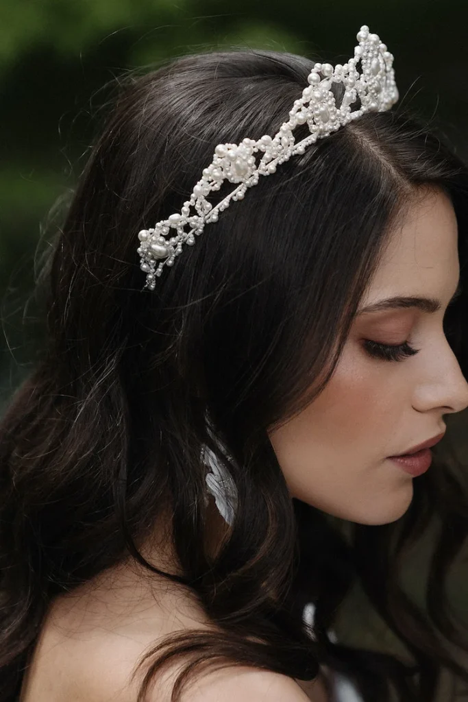 Caspian Pearl Bridal Tiara 1