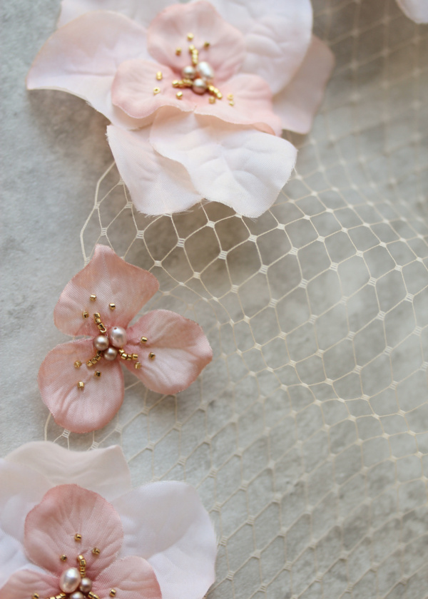 Alessi Blush Birdcage Veil 5