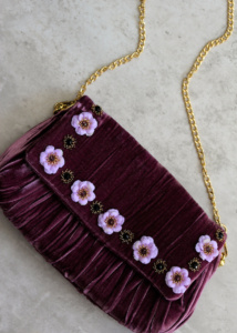 Amethyst Velvet Clutch Purse 5