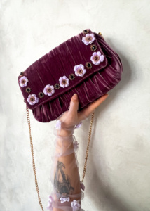 Amethyst Velvet Clutch Purse 6