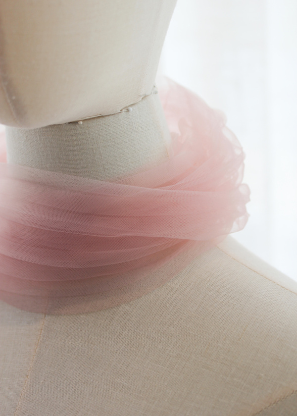 Ballerina Pleated Bridal Shawl 11