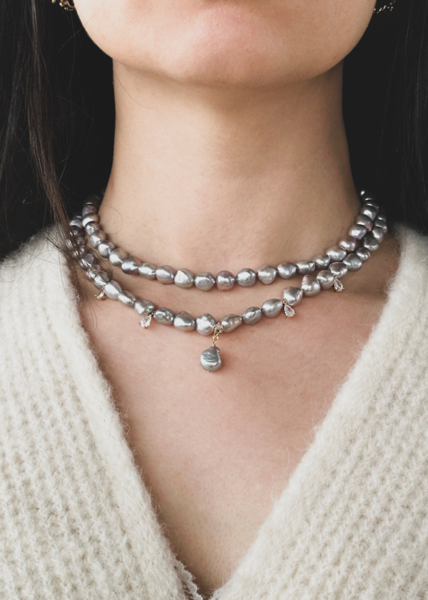Ezra Double Pearl Necklace 3