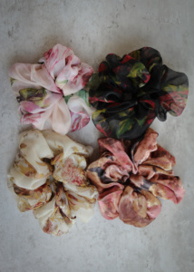 Jolie Silk Chiffon Scrunchie 4