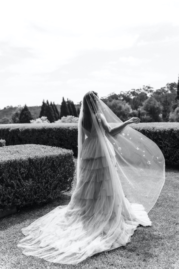 LAVINA blue wedding veil 7