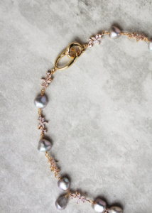 Martini Pearl Bridal Necklace 5