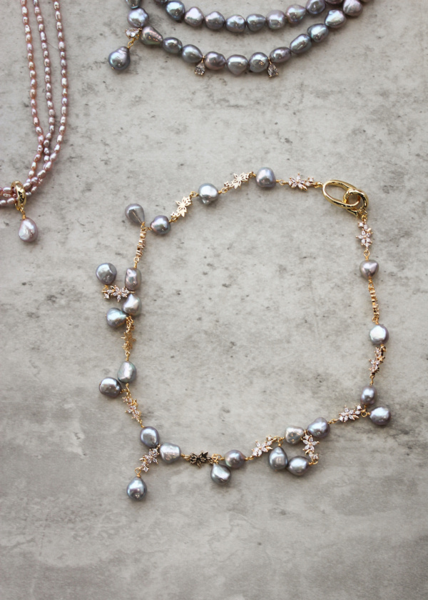 Martini Pearl Bridal Necklace 6