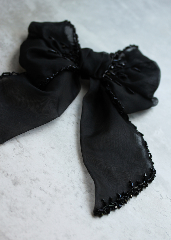 Mimi Beaded Silk Bow 3