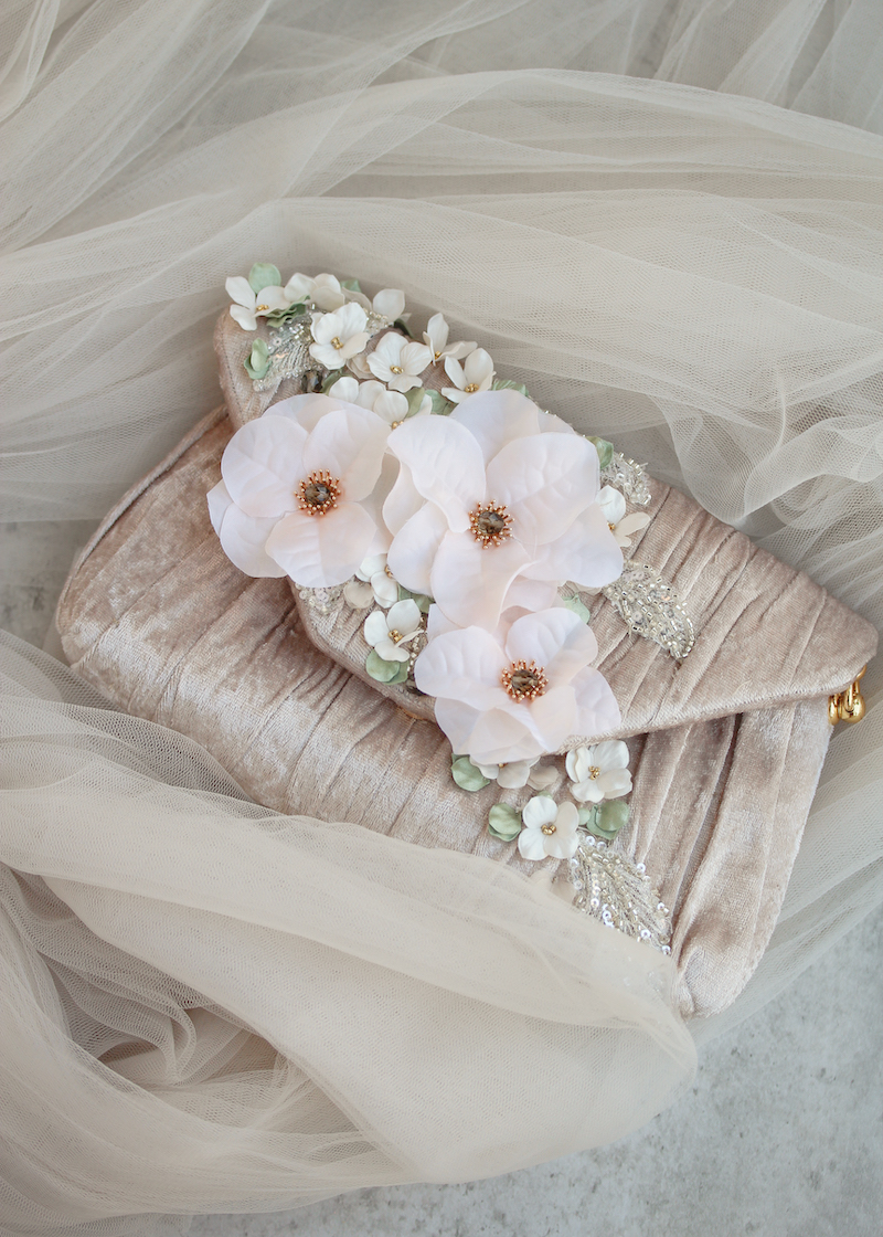 Nectar Bridal Flower Clutch 2