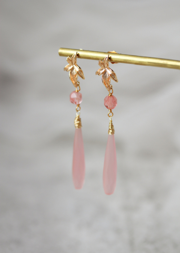 Piccolo Pink Quartz Earrings 7