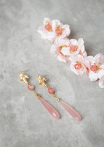 Piccolo Pink Quartz Earrings 8