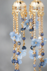 Sapphira Blue Bridal Earrings 8