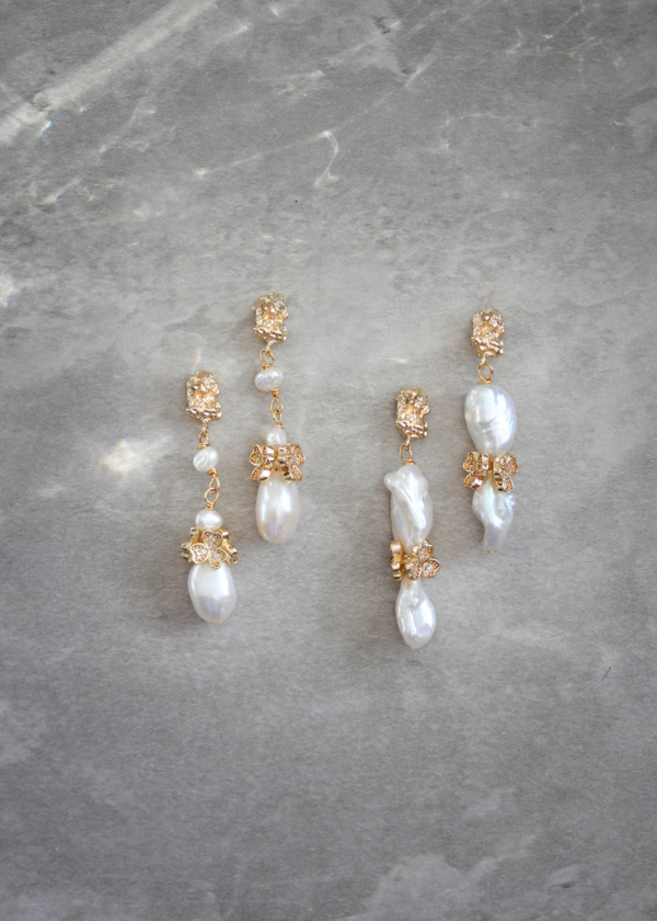 Galia Pearl Bridal Earrings 3